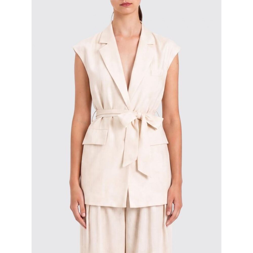 Actitude Twinset Waistcoat Woman Beige